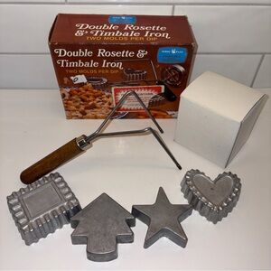 Rosette and Timbale Iron Set - Silver Vintage